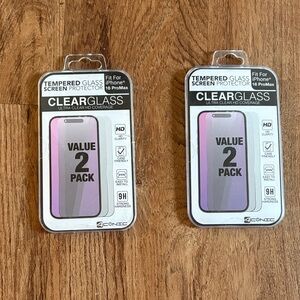 Tempered Glass Screen Protector for iPhone 16 Pro Max - Clear 2 Pack